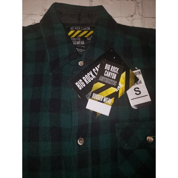 Nwt Big Rock Canyon Rugged Wear Mens Size Small Button Up Shirt - Picture 2 of 2